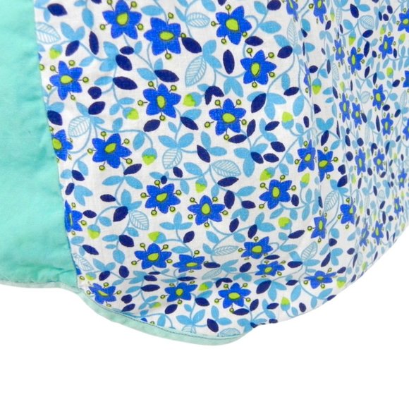 Vintage Turquoise Flower Apron - Picture 5 of 9